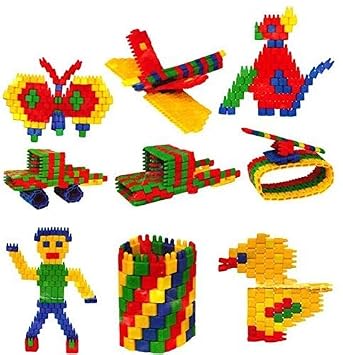 Srmaji Store Plastic Learning Building Blocks Toys Kid Rocket Bullet Puzzle Assembling Block Educational Building Bricks Toy