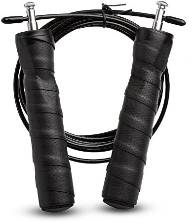 Murphyee Fitness Jump Rope, 10 Ft Adjustable Speed Cable – High Speed Steel Ball Bearings - Contoured Anti-Slip Handles, Best Skipping Rope For Exercising, Boxing & MMA, Home Fitness & Sports Training