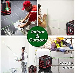 Laser Level Self Leveling 100Ft, Green Cross Line