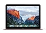 Apple MacBook (MMGL2LL/A) 256GB 12-inch Retina Display (2016) Intel Core M3 Tablet - Rose Gold (Refurbished)
