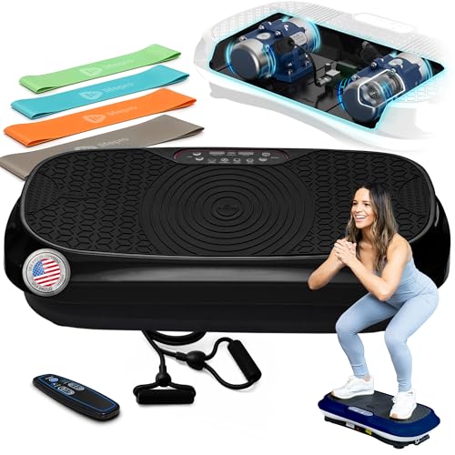 Lifepro Waver Mini Vibration Plate - Whole Body Vibration Platform Exercise Machine - Home & Travel Workout Equipment for Weight Loss, Toning & Wellness - Max User Weight 260lbs Image