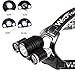 5000Lumen LED Headlamp / Bike Lights Set Wolfyok(TM) 3x CREE XM-L XML T6 Super Bright Waterproof 4 Modes Headlight Flashlight Torch for Outdoor Riding Night Fishing Hiking Camping + Bike Tail Light