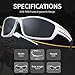 TOREGE Polarized Sports Sunglasses for Man Women Cycling Running Fishing Golf TR90 Unbreakable Frame TR034 (Grey)