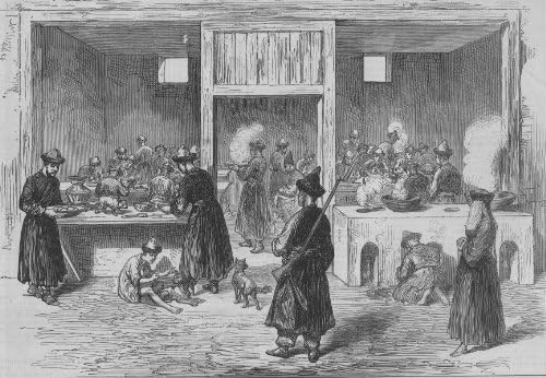 Amazon Com China A Restaurant In Kashgar Central Asia 1874 Old Print Antique Print Vintage Print Printed Prints Of China Posters Prints