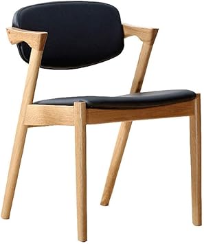 Amazon De Jsmhh Moderne Esszimmerstuhle Massivholz Esszimmerstuhl Ruckenlehne Pu Leder Weiche