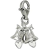 Bells Charm With Lobster Claw Clasp, Charms for Bracelets and Necklaces