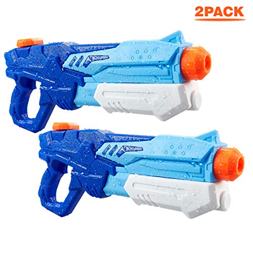 FREE TO FLY Water Blaster Squirt Guns Toys - 2 Pack 600cc High Capacity Water Outdoor Fighting Toy in Summer Swimming Pool and Beach Party for Kids Adults Boys and Girls - Thumbnail 7