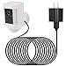 Power Adapter Compatible Ring Spotlight Cam Battery, with 25Ft/7.5m Weatherproof Outdoor Cable to Continuously Charge Your Home Security Camera, No Need to Change The Batteries (Black)