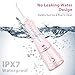 Cordless Water Flosser For Teeth 300ML, Portable Oral Irrigator Travel Dental Water Pick Teeth Cleaner With 3 Jet Tips, Rechargeable Waterflosser,IPX7 Waterproof Braces Flossers For Adults And Kids