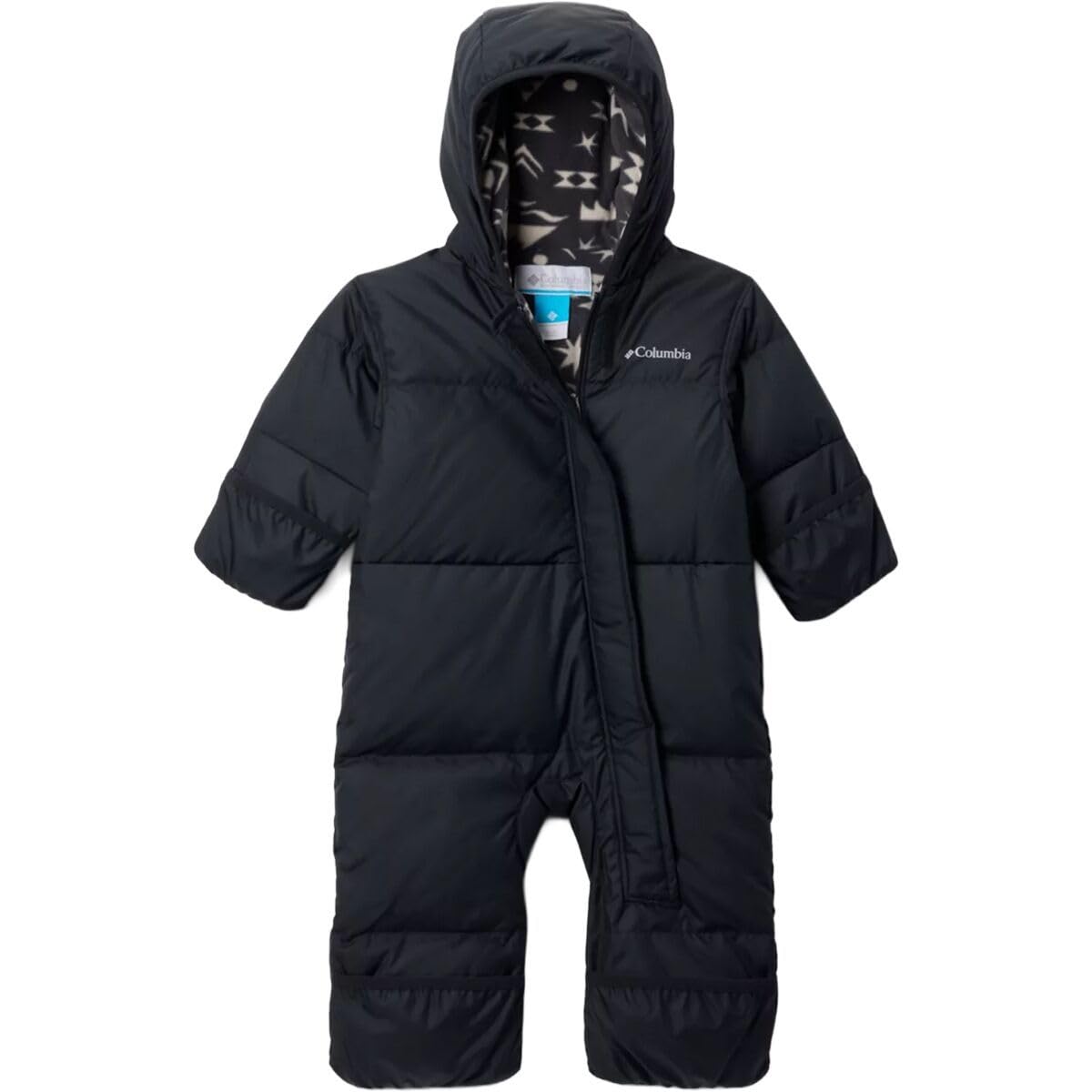 Columbia Youth Snuggly Bunny II Bunting, Black/Shark Peaked Tonal, 6/12