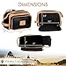 Cruelty-Free Leather Dopp Kit/Travel Toiletry Bag by Pierre LaCroix | Hand-Stitched Using Premium Materials and YKK Zippers | Leak Proof/Waterproof | (11