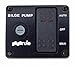 Rule 43 Marine Deluxe Plastic Rocker Panel Switch (12-Volt) , Black, 2-7/8