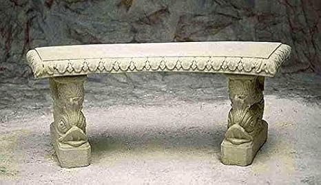 Amazon.de: pompidu-living - Steinbank mit Säulen für den Garten - Aus