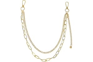 DIKJAK Punk Wallet Pants Chain Hip Hop Jeans Chain for Edgy Streetwear Women Men