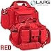 LAPG Tactical Bail Out Gear, Survival Bug Out, Hunting & Hiking, Range Bag with Shoulder Strap & Carry Handle - Red