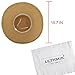 LETHMIK Summer Beach Straw Hat Womens Wide Brim Floppy Packable Sun Hat Khaki