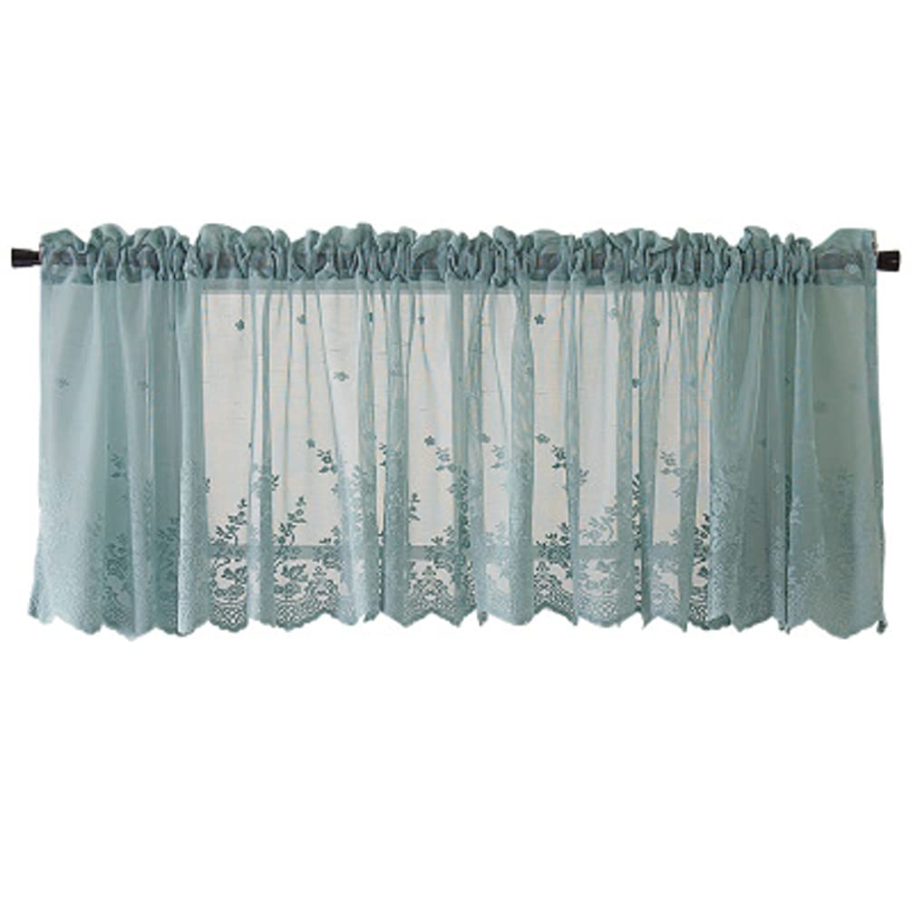 Short Curtain Lace Decorative Half Curtain Half Window Treatment for Kitchen Balcony Home