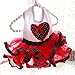 UBBC Pet Dog Tutu Princess Dress Love Heart Print Bowknot Party Skirt
