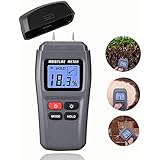 Wood Moisture Meter, DiKaou Wood Humidity Tester Detector with Digital LCD Display, Firewood Humidity Measuring Device, Timber Hygrometer of High Measuring Accuracy