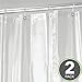 mDesign Long Waterproof, Mold/Mildew Resistant, Heavy Duty Premium Quality 4.8-Guage Vinyl Shower Curtain Liner for Bathroom Shower Stall and Bathtub - 72