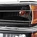 AKKON - For Chevy Colorado/Canyon Black Headlights + Parking Lights Replacement Driver + Passenger Side Pair