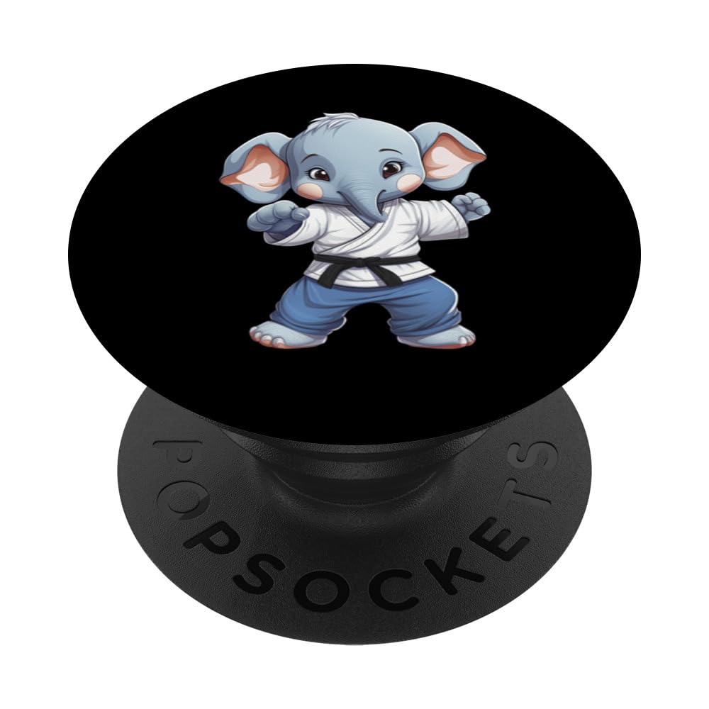 Elephant Karate Kung Fu Taekwondo Martial Arts Judo Jujutsu PopSockets Swappable PopGrip