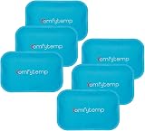 Comfytemp 6-Pack Mini Gel Ice Packs 7.5x11.5 cm Reusable Cold Compress