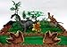 Prehistoric Diplodocus DINOSAUR 12 Piece Birthday CAKE Topper Set Featuring a Diplodocus and 4 Random Dinosaur Figures, Themed Decorative Accessories, Dinosaurs Average 1/2