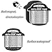 Electric Pressure Cooker Cook Times Quick Reference Guide Compatible with Instant Pot- Meat& Vegetable& Rice, Cooking Times for 60 Common Prep Functions. Best Gift Idea