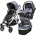 Vista Stroller and Mesa Infant Car Seat Travel Bundle - Henry (Blue Marl/Silver)