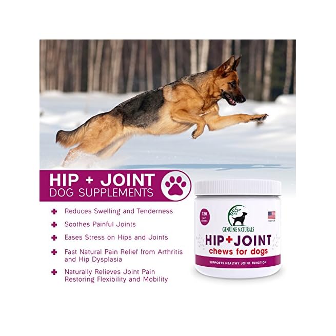 genuine naturals hip and joint chews for dogs