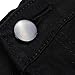 VICVIK Women High Waist Knee Skinny Distressed Ripped Boyfriend Jeans Denim Pants (Black, XL)