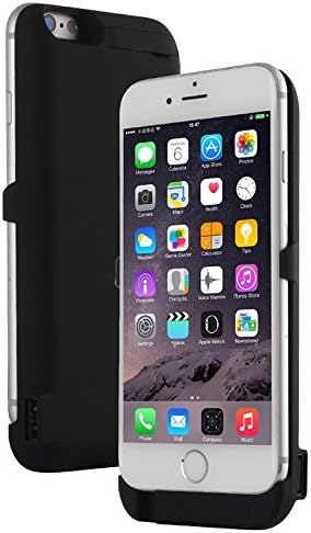 PH Artistic 5500mAh Clip Rechargeable Power Bank Battery Charger Case for Apple iPhone 6 / 6s / 7/8 Backup External Battery Charger Case - Black