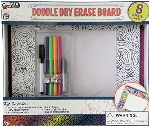 Debbie Lynn Create Your Own Doodle Dry Erase Board - 8 Piece Set