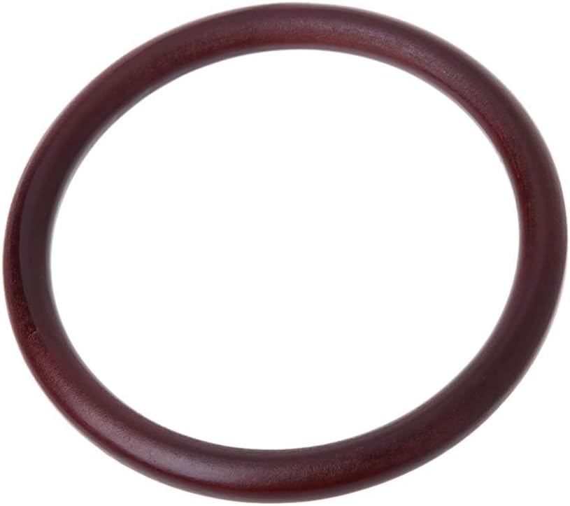 Hacloser 2Pcs Round Wooden Handbag Handle for Handmade Handbag DIY Tote Purse Frame Bag Hanger Making Tool (Red Brown)