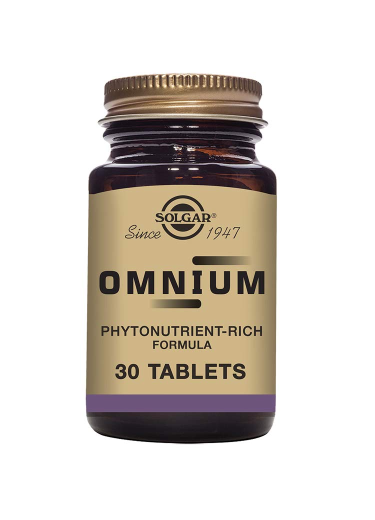 Solgar Omnium Multivitamin Tablets - Rich in Antioxidants and Minerales - Vitamines A, B, C, D, E & K - Health Supplement - Ideal for Athletes - Helps Against Fatigue - Pack of 30