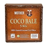 Mother Earth HGC714728 Coco Bale 5 kg 100% Coconut Coir Fibers, Brown
