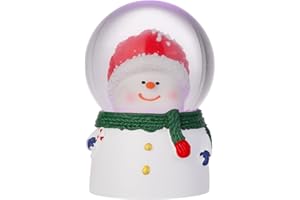 VALICLUD Christmas Snow Globes for Kids Christmas Snowman Snow Globe Water Ball Decoration