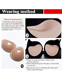 Sujetador adhesivo de silicona, insertos de pecho, transpirable, sujetador pegajoso para trajes de...