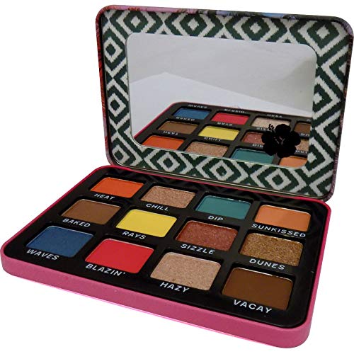 Technic Summer Vibes Pressed Pigments Eyeshadow Palette (magnetic case), Vegan, cruelty free