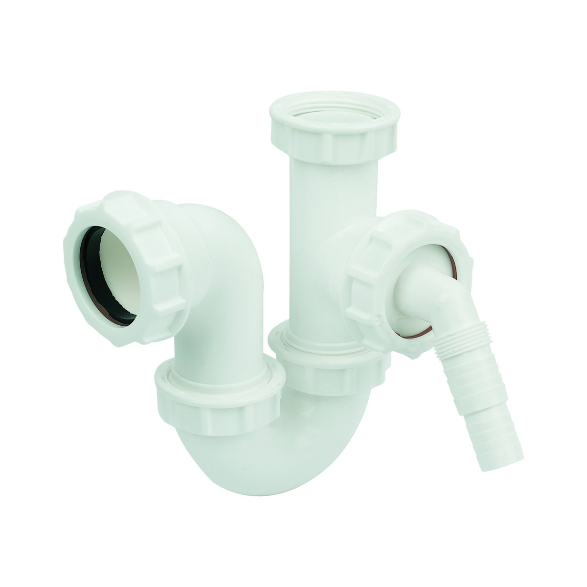 FloPlast TW472 TW472-Single Bowl Sink Kit-76MM Seal, White