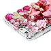 iPhone 6 Case, iPhone 6S Case, Mavis's Diary 3D Handmade Crystal Butterfly Flowers Rhinestone Diamond with Clear Hard Case Cover for iPhone 6 6S 4.7