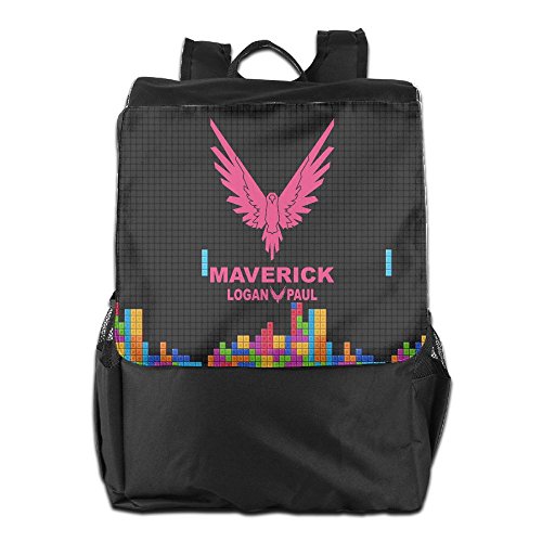 Logan Paul Logo Maverick Pink Casual Backpack College School