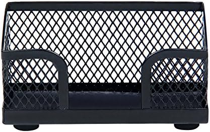 Fab Handicraft Letter Holder & Business Card Holder Desk Organizer (Black)