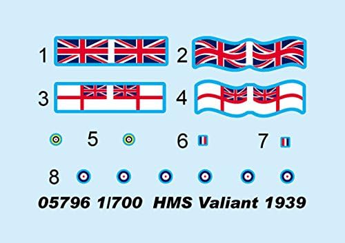 Trumpeter 1:700 - HMS Valiant Battleship (1939), Various - Image 4