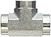 Dixon 5605-8 Zinc Plated Steel Hydraulic Pipe Fitting, Tee, 1/2