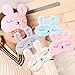 4 Pack Cute Animal Rabbit Sleeping Eye Mask Soft Plush Blindfold Sleep Masks Eye Cover for Kids Girls Women Home Sleeping Traveling