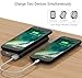 Wireless Charger Power Bank, Attom Tech 10000mAh Qi Wireless External Battery Pack 2.1A Bank Portable Charger for Galaxy S8,S7,S6,Edge,iPhone X, 8, 8 Plus,7, Nexus, HTC, Nokia, LG G6(Black)