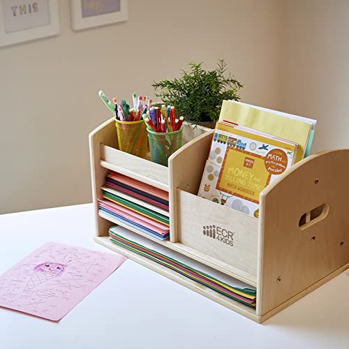 ECR4Kids Tabletop Storage Center, Teacher Caddy, Natural Pricepulse