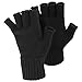 FLOSO® Ladies/Womens Winter Fingerless Gloves (One Size) (Black)